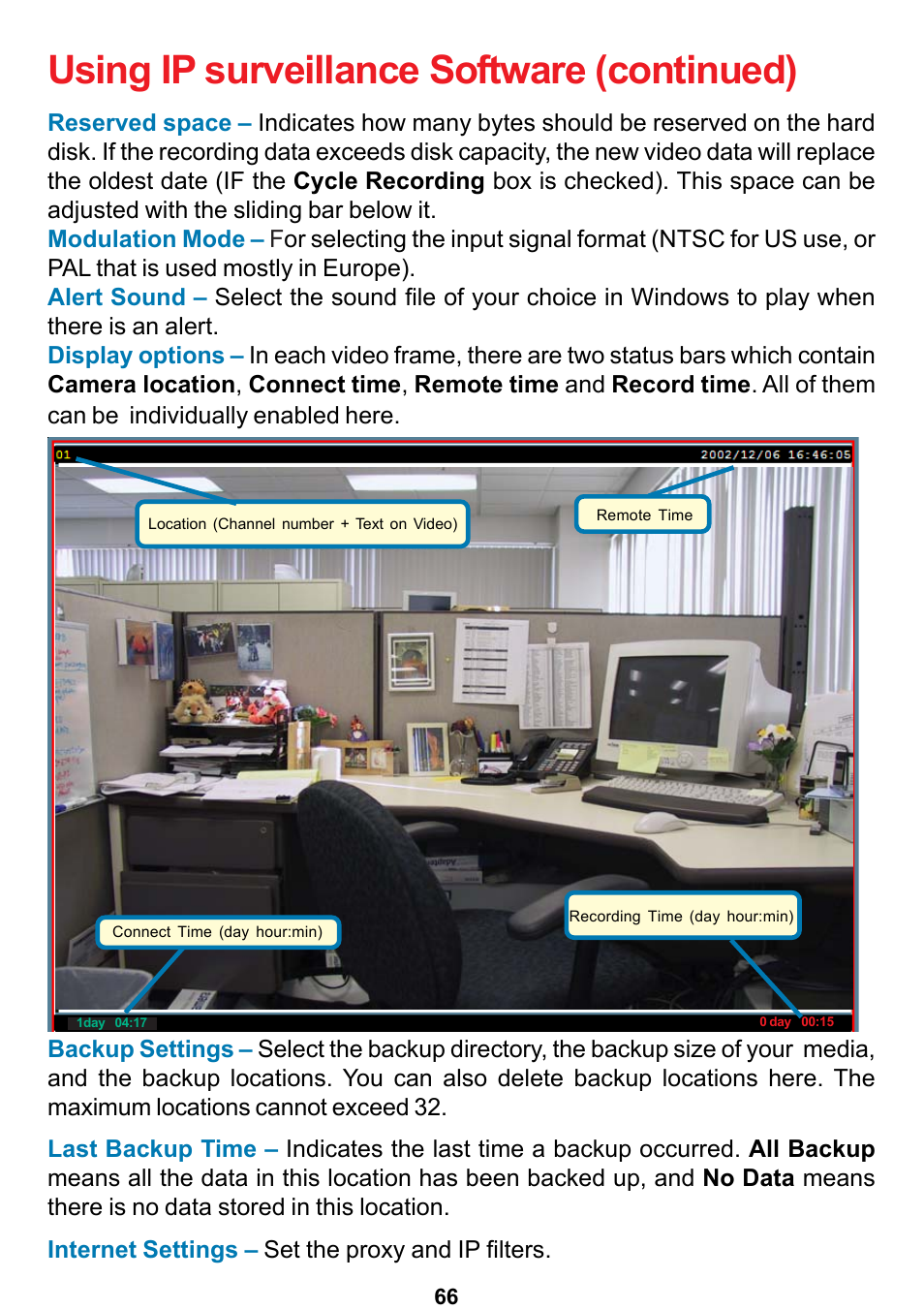 Using ip surveillance software (continued) | D-Link DCS-5300 User Manual | Page 66 / 109