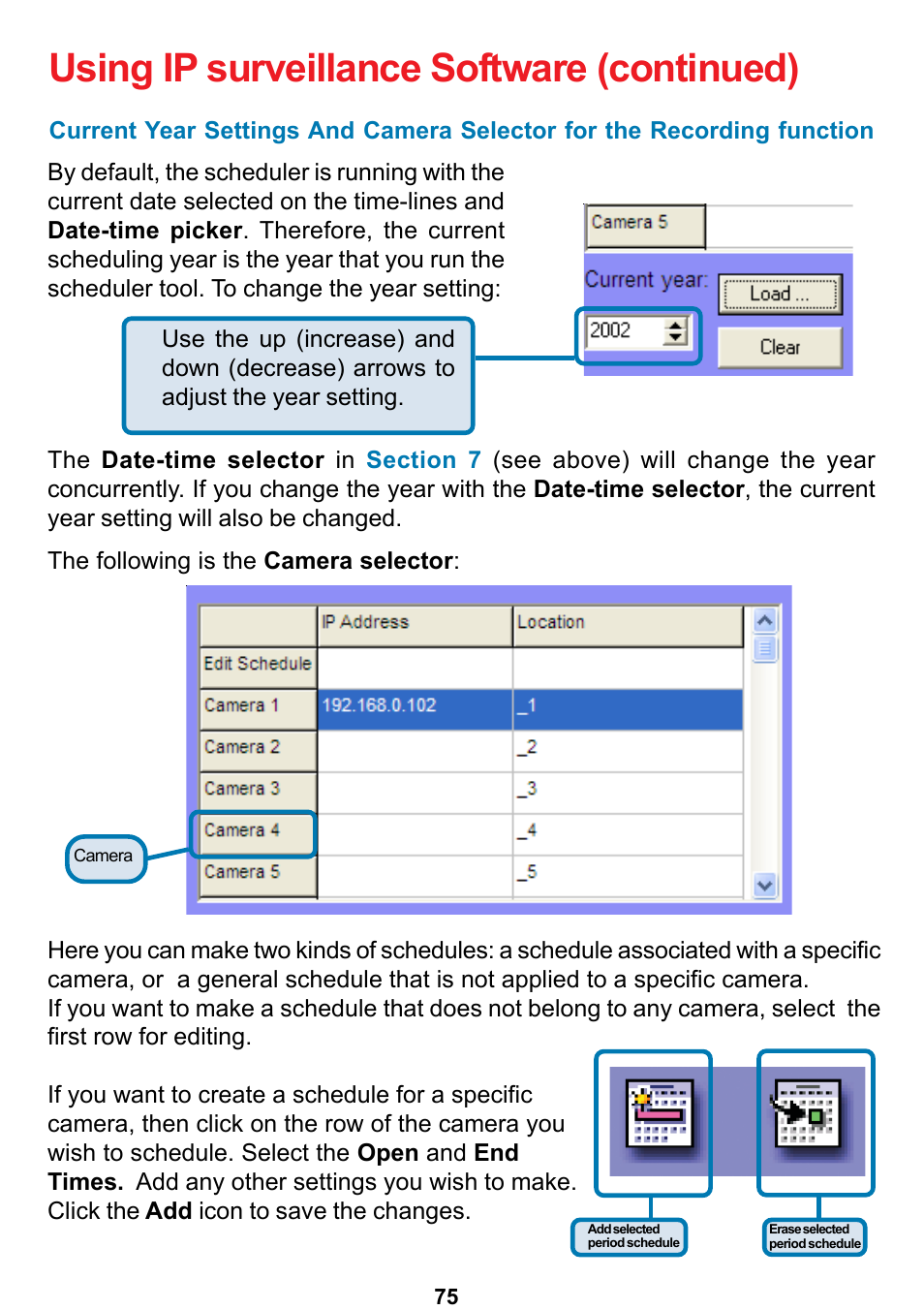 Using ip surveillance software (continued) | D-Link DCS-5300 User Manual | Page 75 / 109