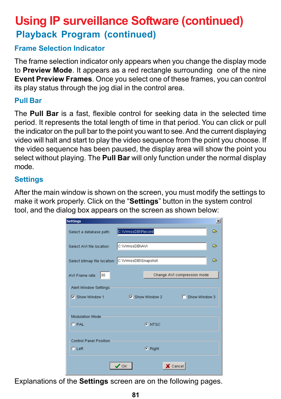 Using ip surveillance software (continued), Playback program (continued) | D-Link DCS-5300 User Manual | Page 81 / 109