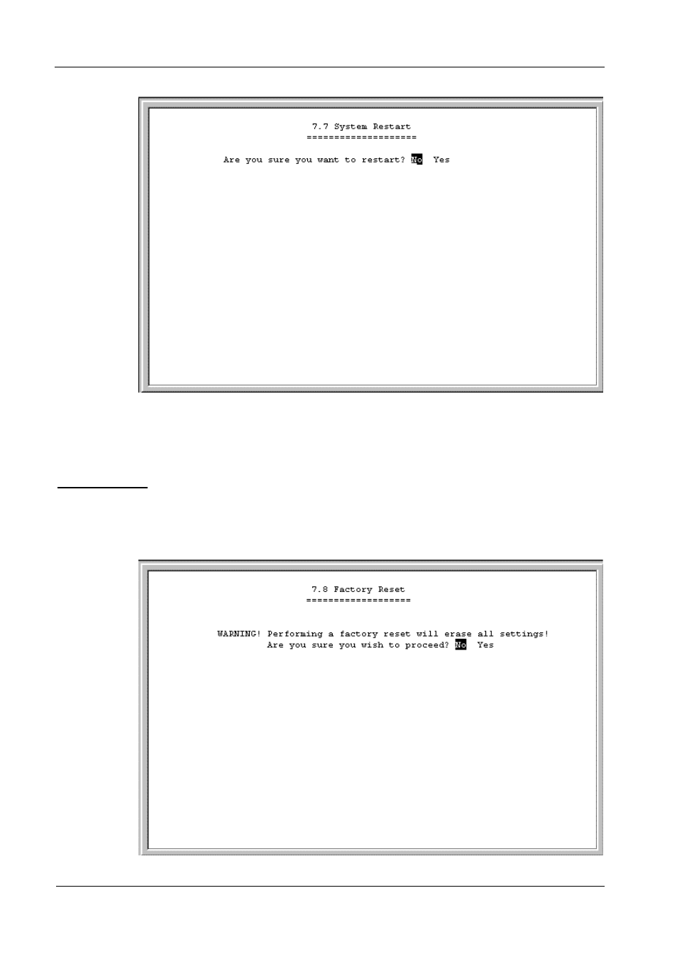 Factory reset | D-Link DI-308 User Manual | Page 102 / 131
