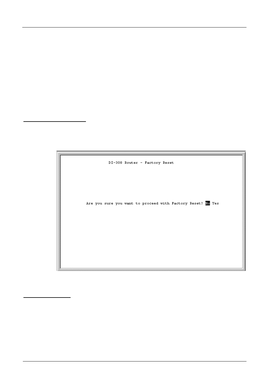 Eeprom factory reset, Execute bootload, Eeprom factory reset execute bootload | D-Link DI-308 User Manual | Page 111 / 131