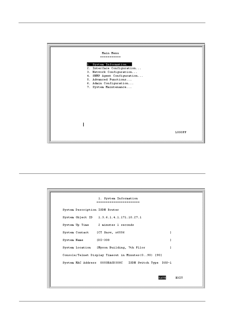 System information | D-Link DI-308 User Manual | Page 25 / 131
