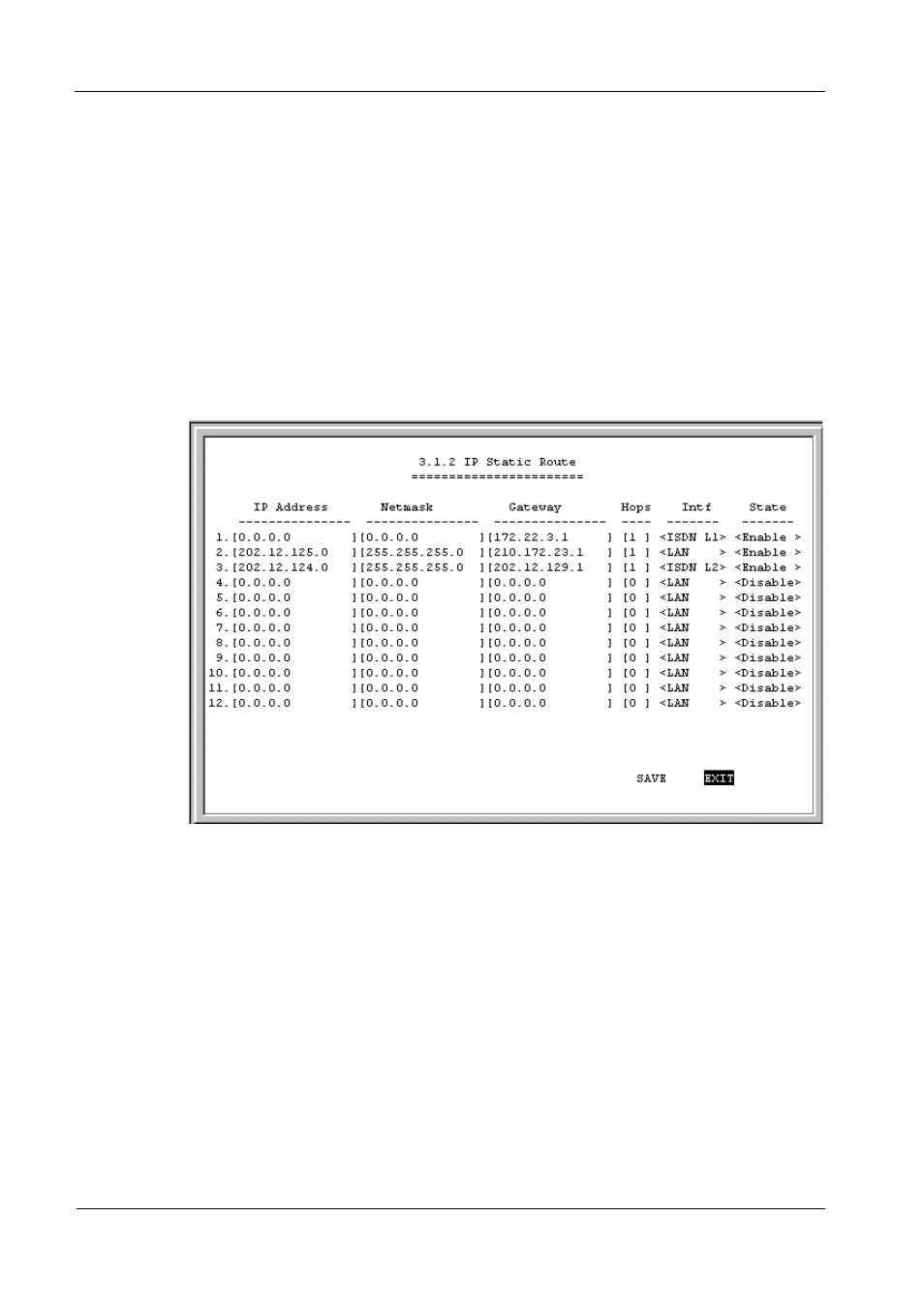 Ip static route | D-Link DI-308 User Manual | Page 34 / 131