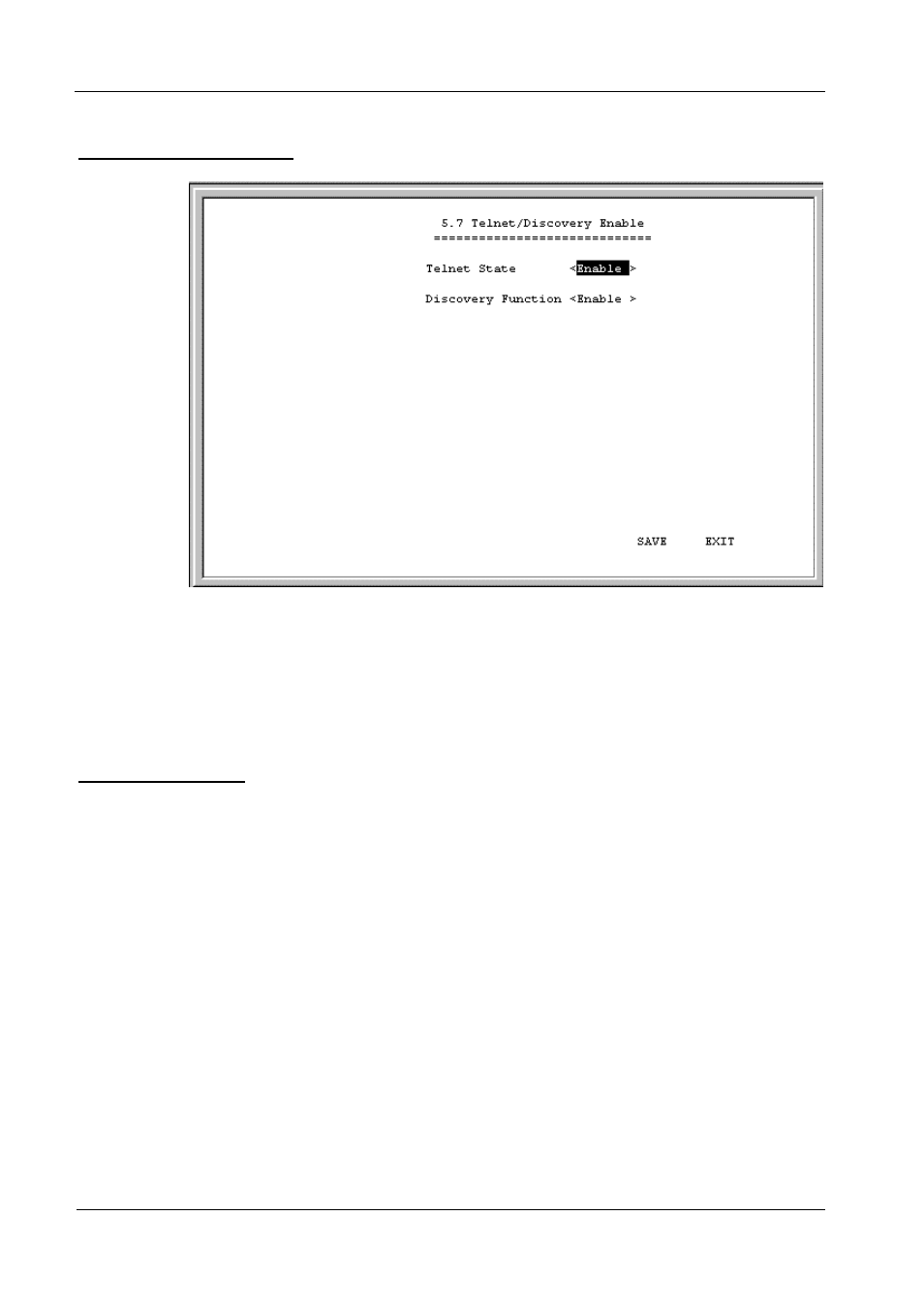 Telnet/discovery enable, Dns configuration, Telnet/discovery enable dns configuration | D-Link DI-308 User Manual | Page 77 / 131