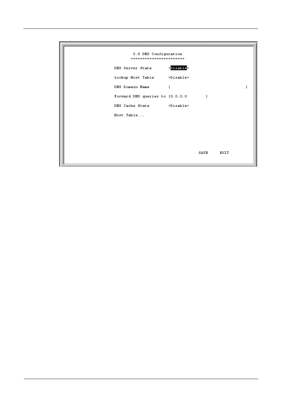 Host table | D-Link DI-308 User Manual | Page 78 / 131