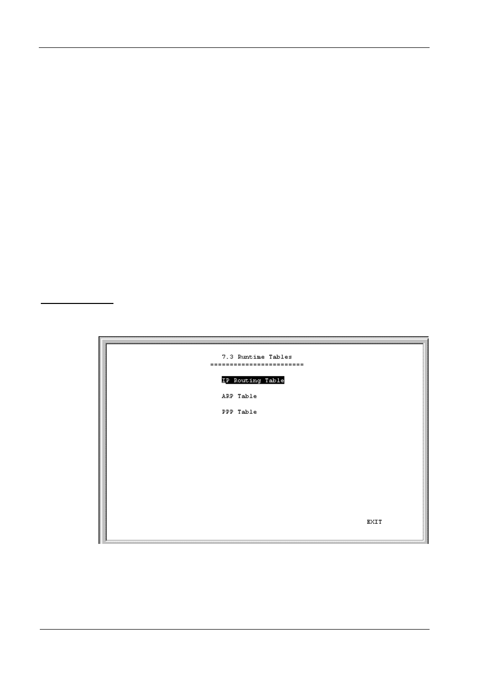 Runtime tables, Ip routing table | D-Link DI-308 User Manual | Page 88 / 131