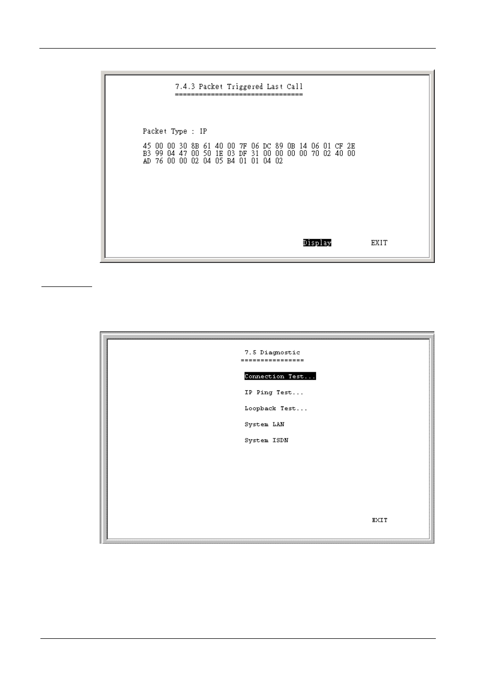 Diagnostic, Connection test | D-Link DI-308 User Manual | Page 96 / 131