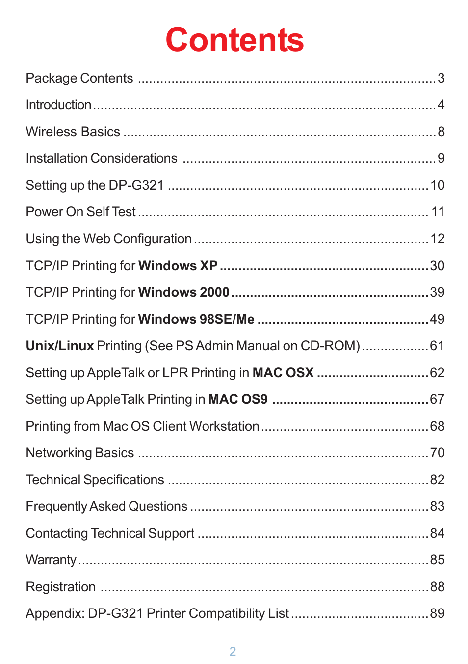 D-Link DP-G321 User Manual | Page 2 / 90