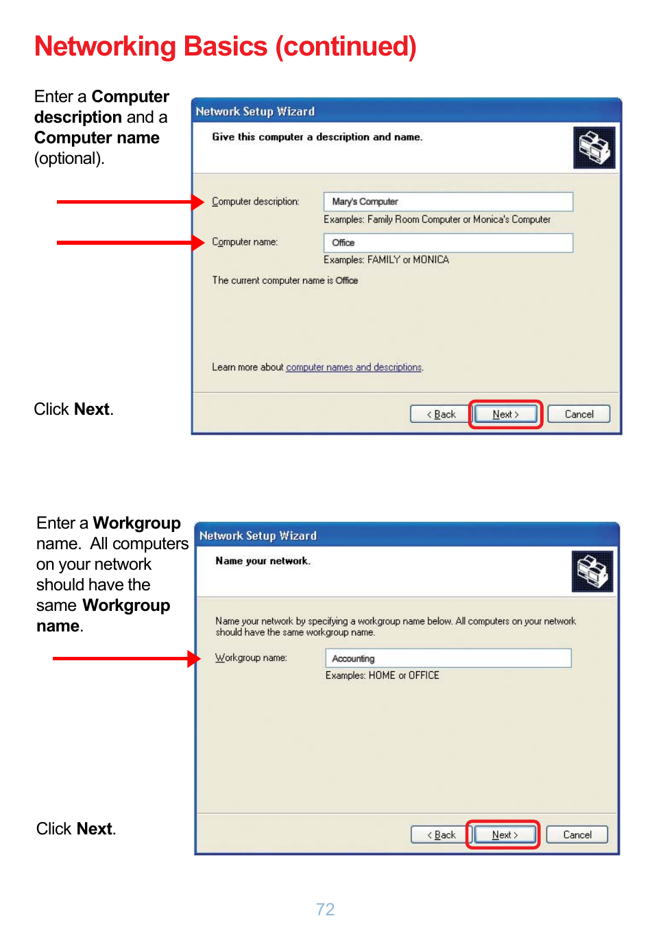 Networking basics (continued) | D-Link DP-G321 User Manual | Page 72 / 90