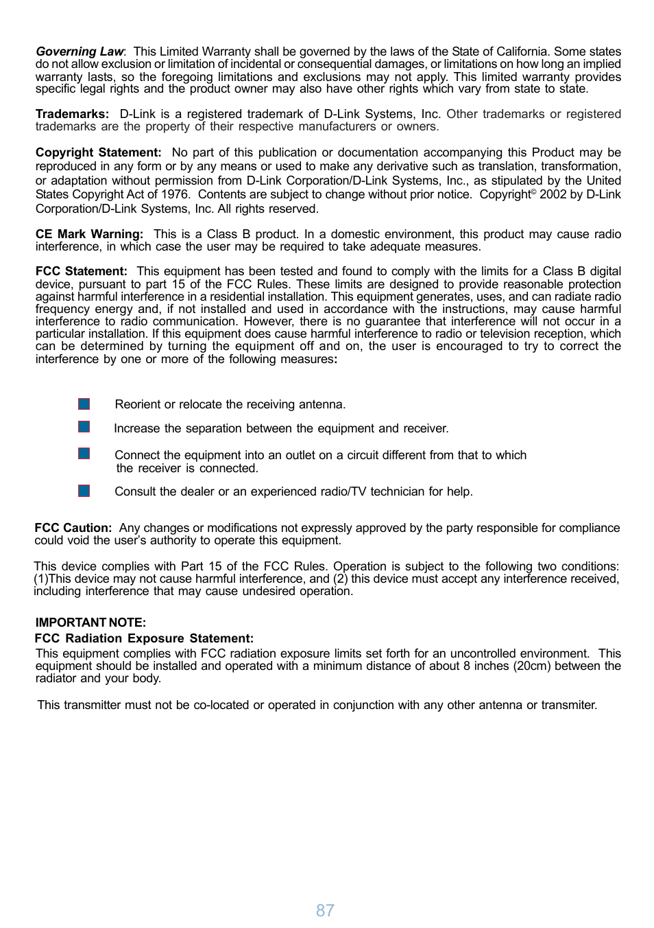 D-Link DP-G321 User Manual | Page 87 / 90