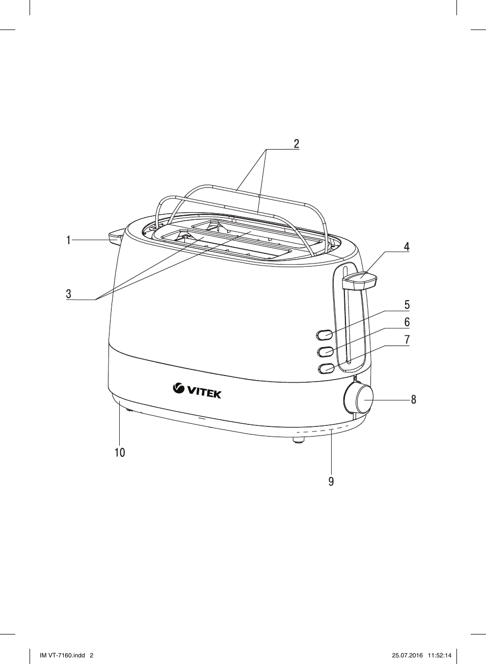 Vitek VT-7160 W User Manual | Page 2 / 24