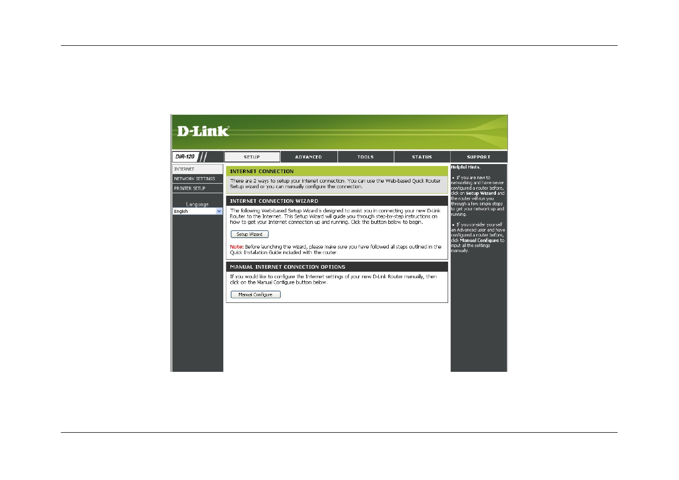 Configure internet connection manually | D-Link DIR-120 User Manual | Page 29 / 77
