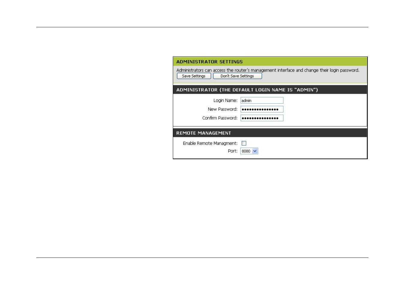 Admin | D-Link DIR-120 User Manual | Page 56 / 77