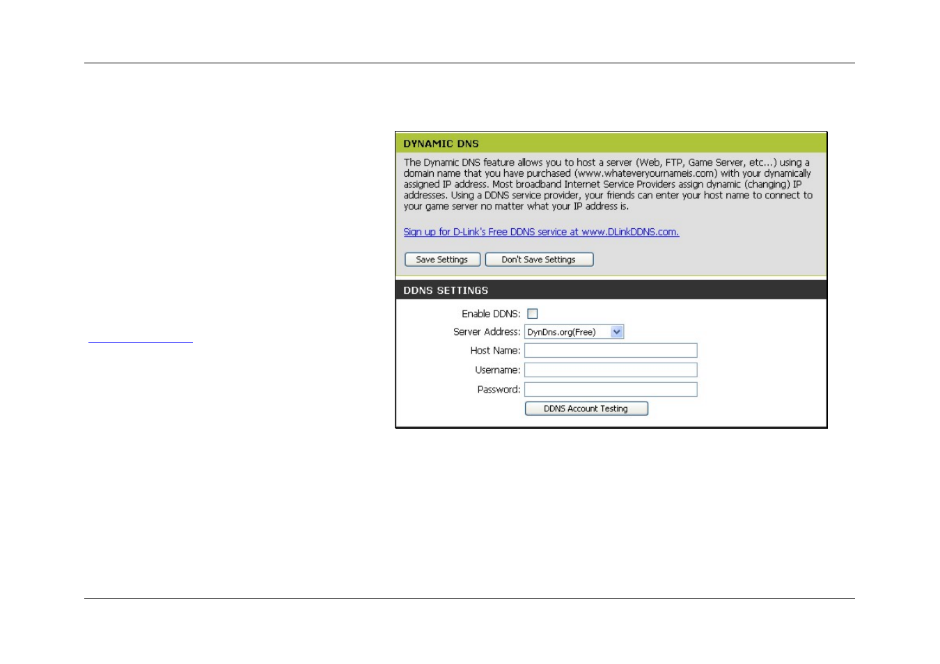 Dynamic dns | D-Link DIR-120 User Manual | Page 60 / 77