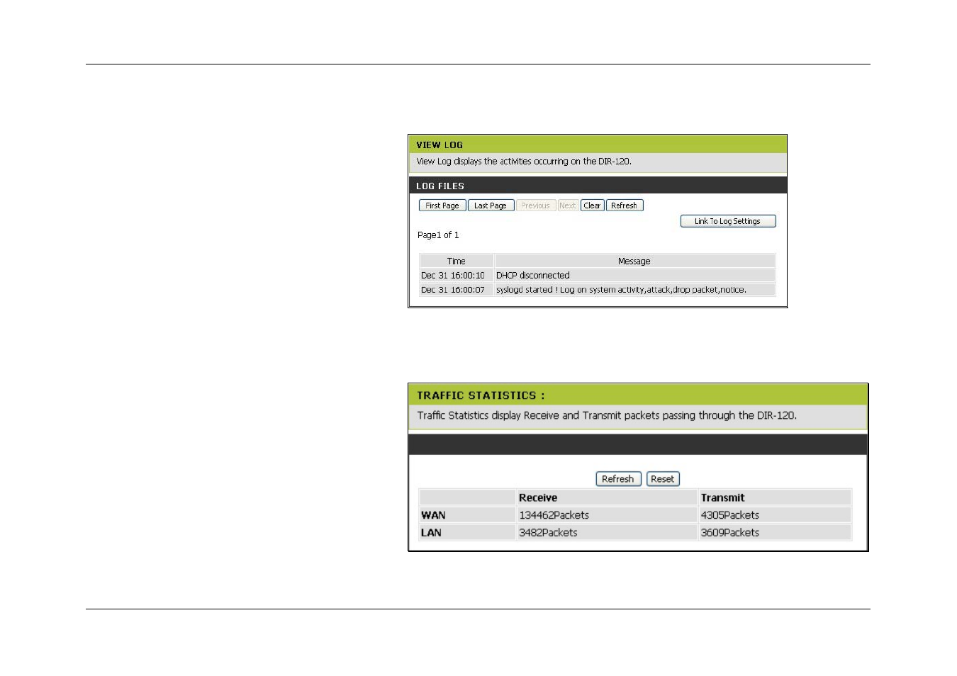Stats | D-Link DIR-120 User Manual | Page 66 / 77