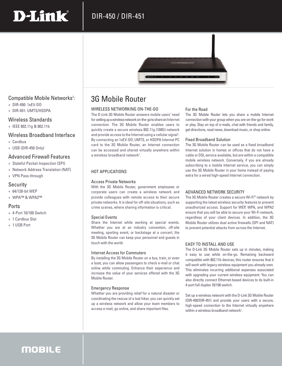 D-Link DIR-450 User Manual | 3 pages