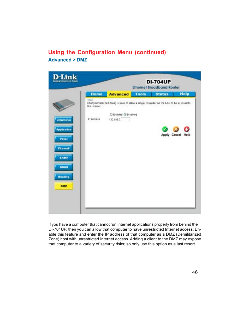 D-Link DI-704UP User Manual | Page 46 / 108