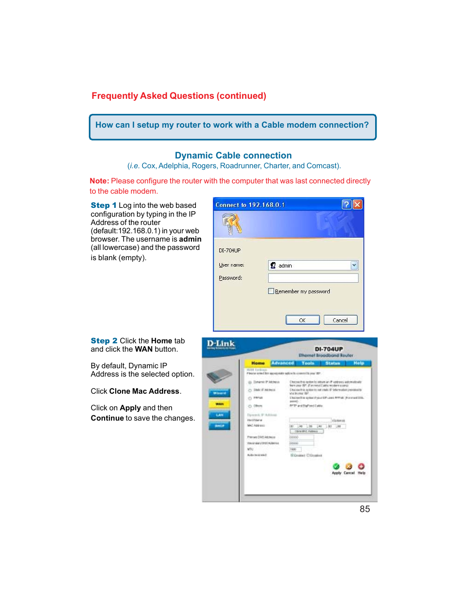 D-Link DI-704UP User Manual | Page 85 / 108