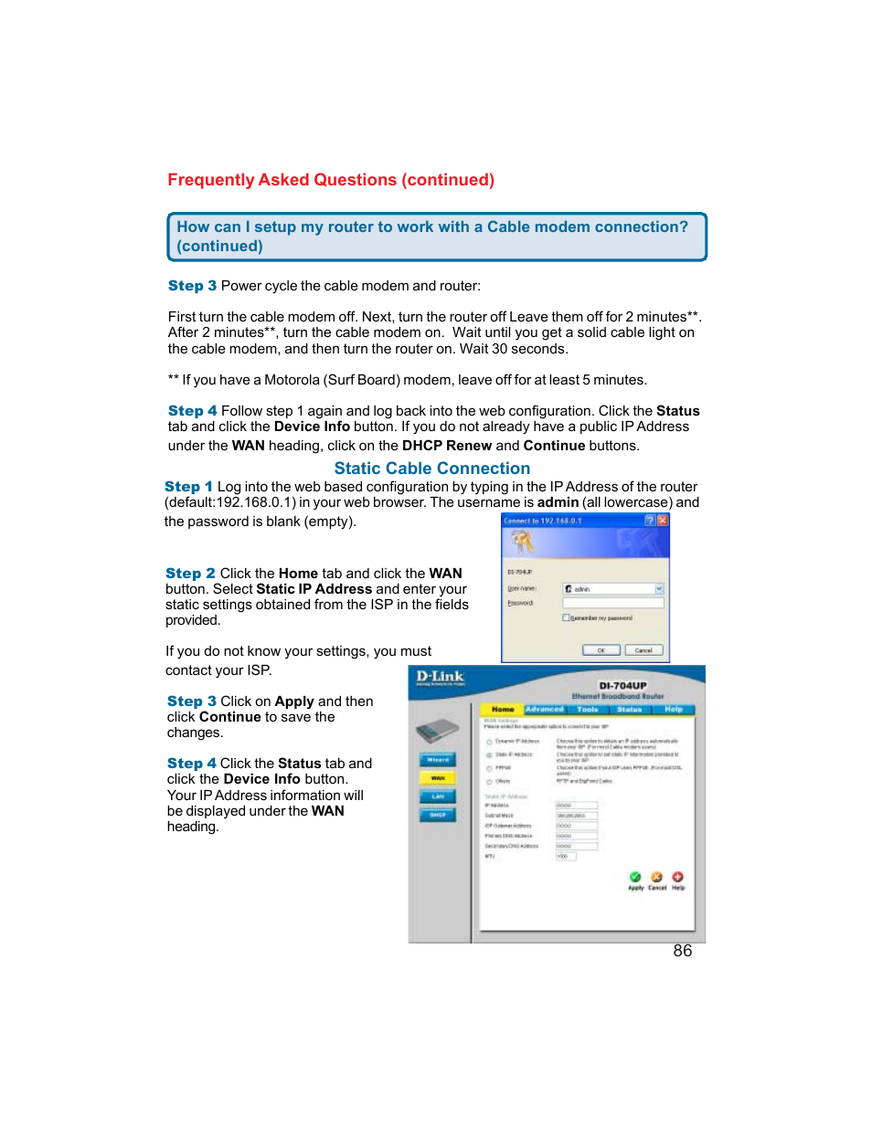 D-Link DI-704UP User Manual | Page 86 / 108