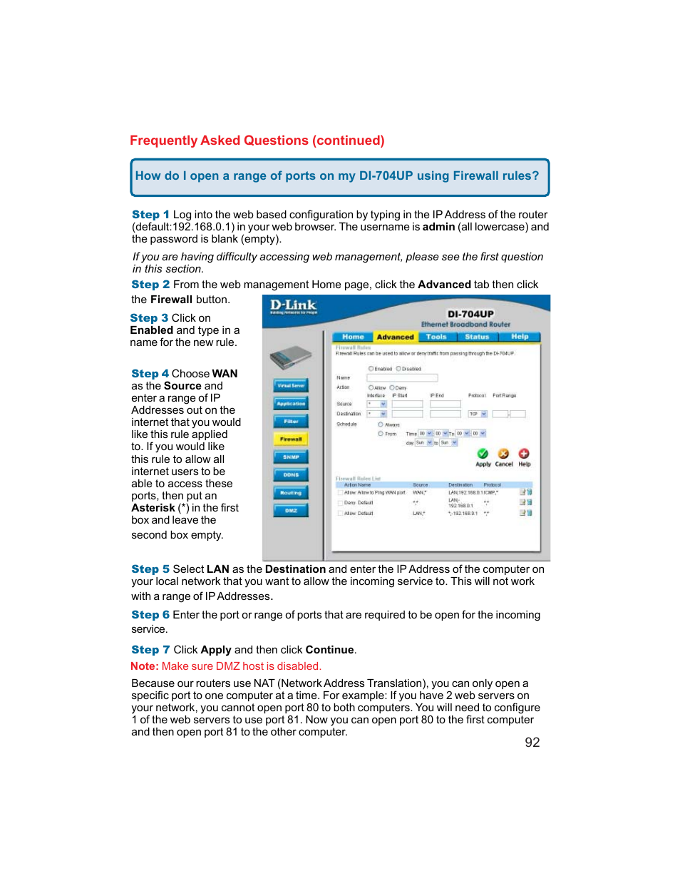 D-Link DI-704UP User Manual | Page 92 / 108