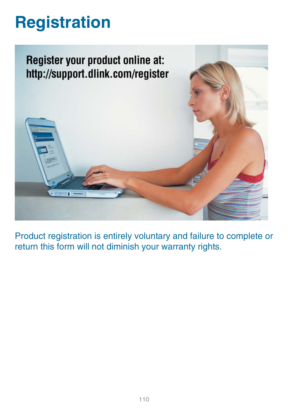 Registration | D-Link DSM-320 User Manual | Page 110 / 111