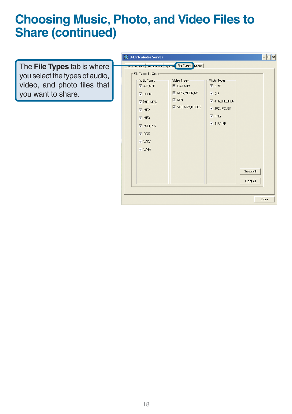 D-Link DSM-320 User Manual | Page 18 / 111