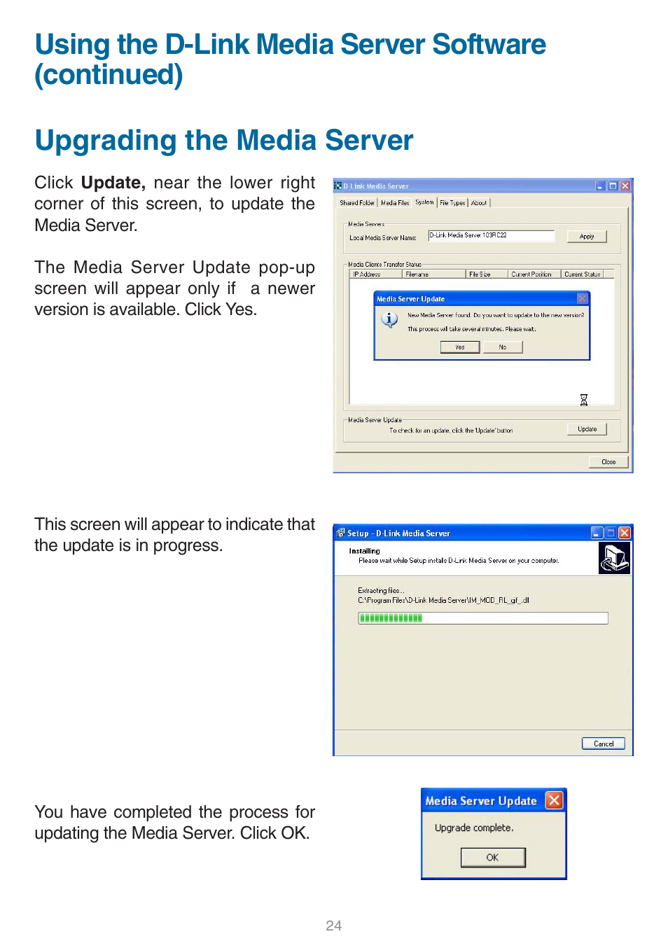 D-Link DSM-320 User Manual | Page 24 / 111