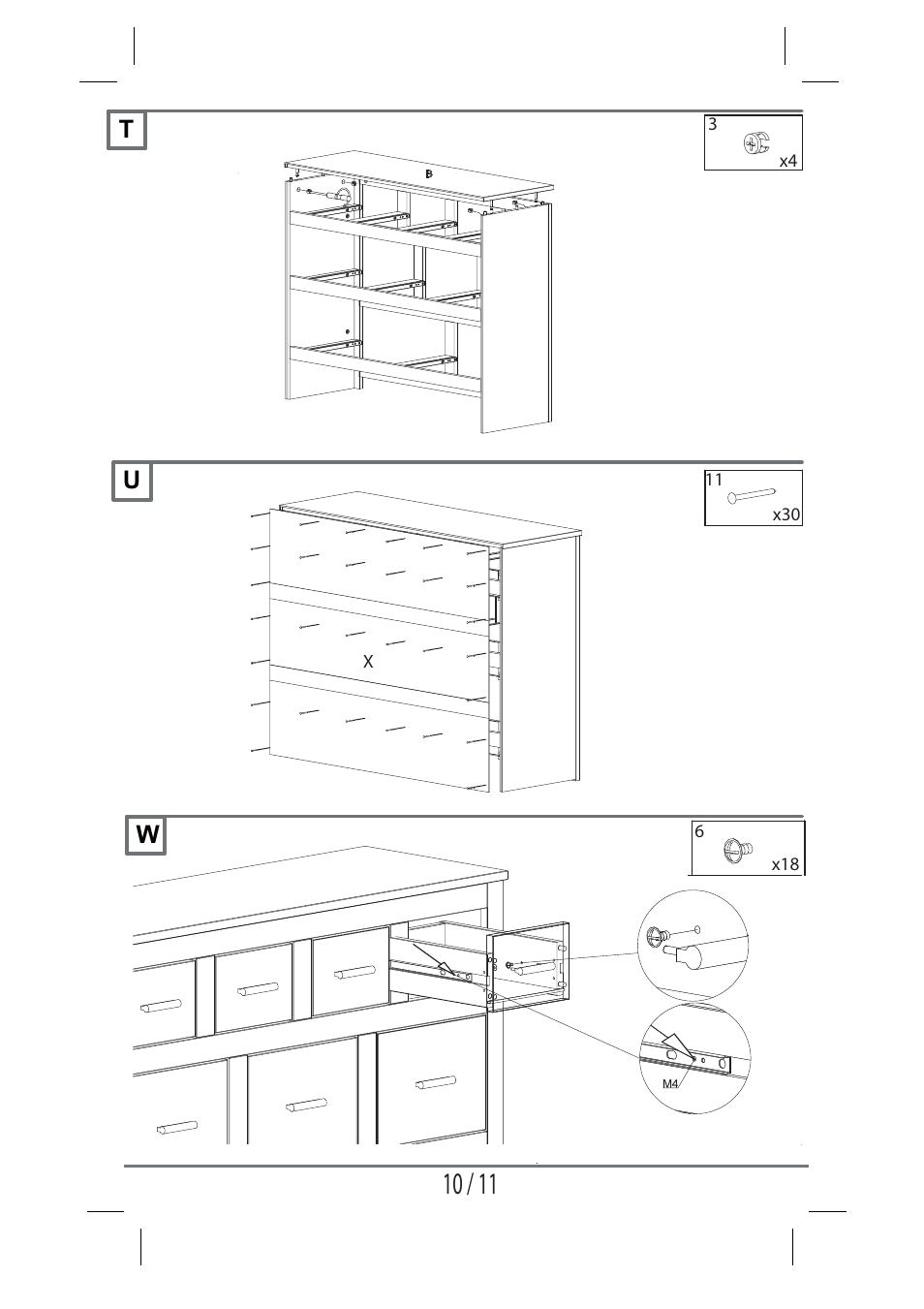 Livarno WOODEN CHEST OF DRAWERS User Manual | Page 10 / 11