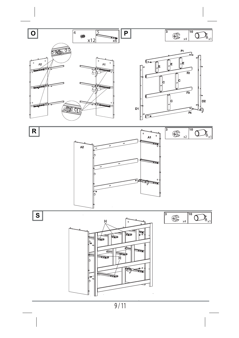 Op r s | Livarno WOODEN CHEST OF DRAWERS User Manual | Page 9 / 11