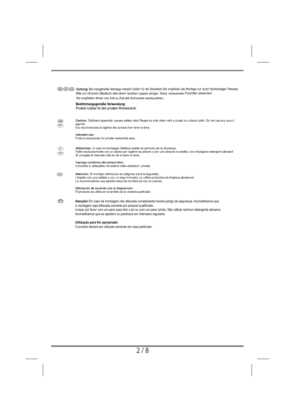 Livarno SHELVING UNIT User Manual | Page 2 / 8