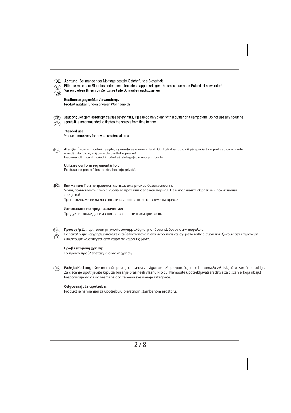 Livarno SHELVING UNIT User Manual | Page 2 / 8