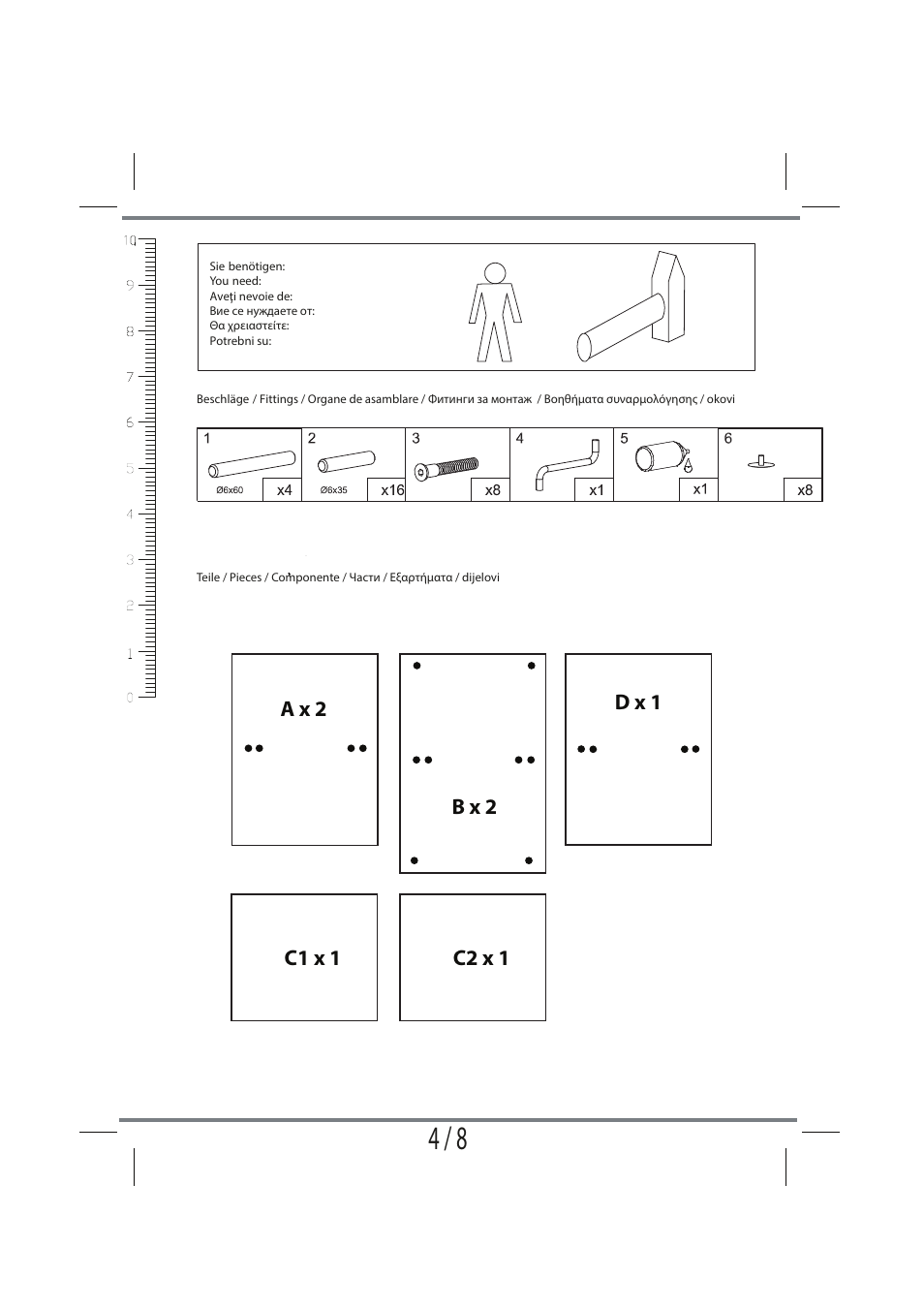 Livarno SHELVING UNIT User Manual | Page 4 / 8