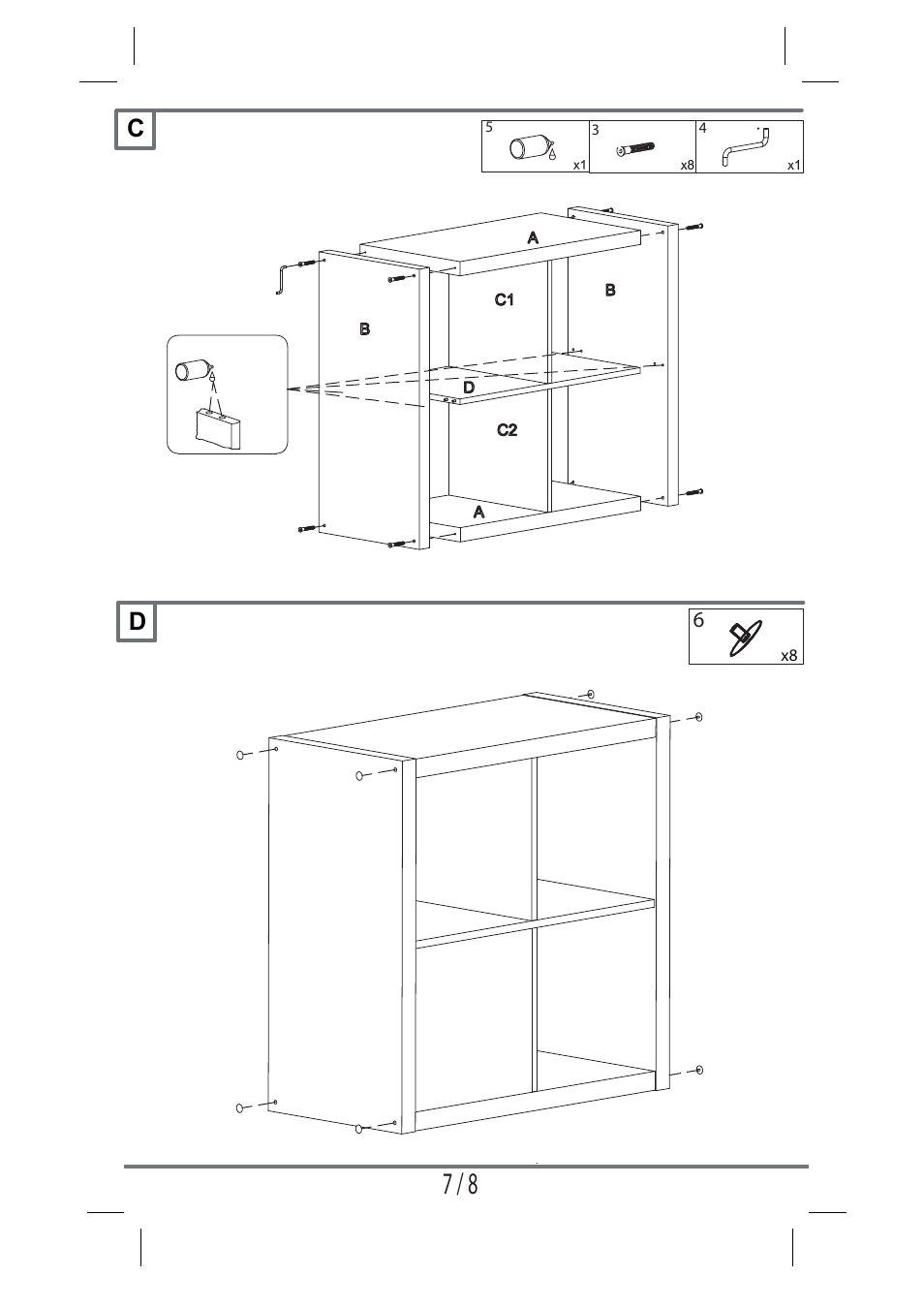 Livarno SHELVING UNIT User Manual | Page 7 / 8