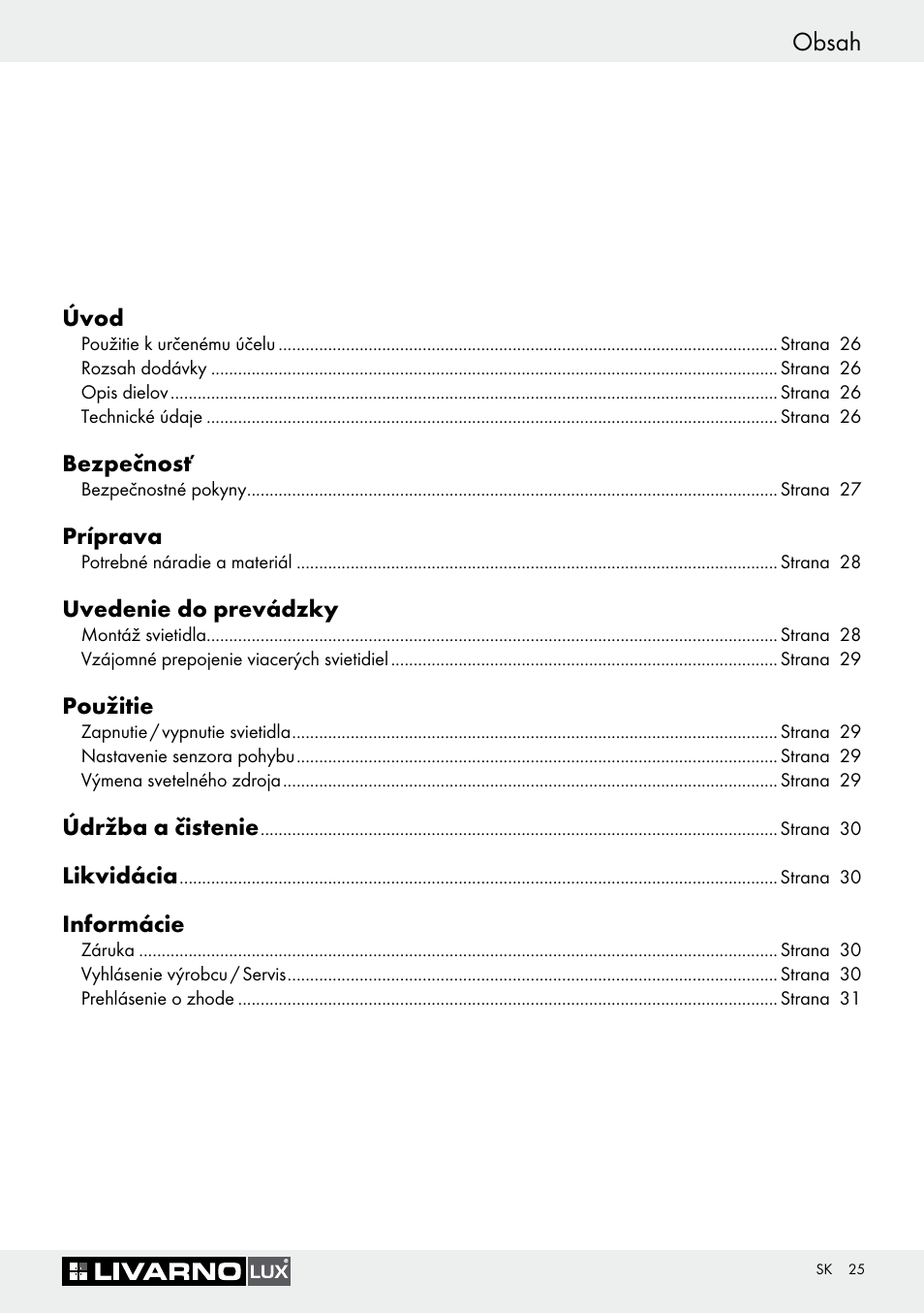 Livarno Halogen Under-Cupboard Light User Manual | Page 25 / 41