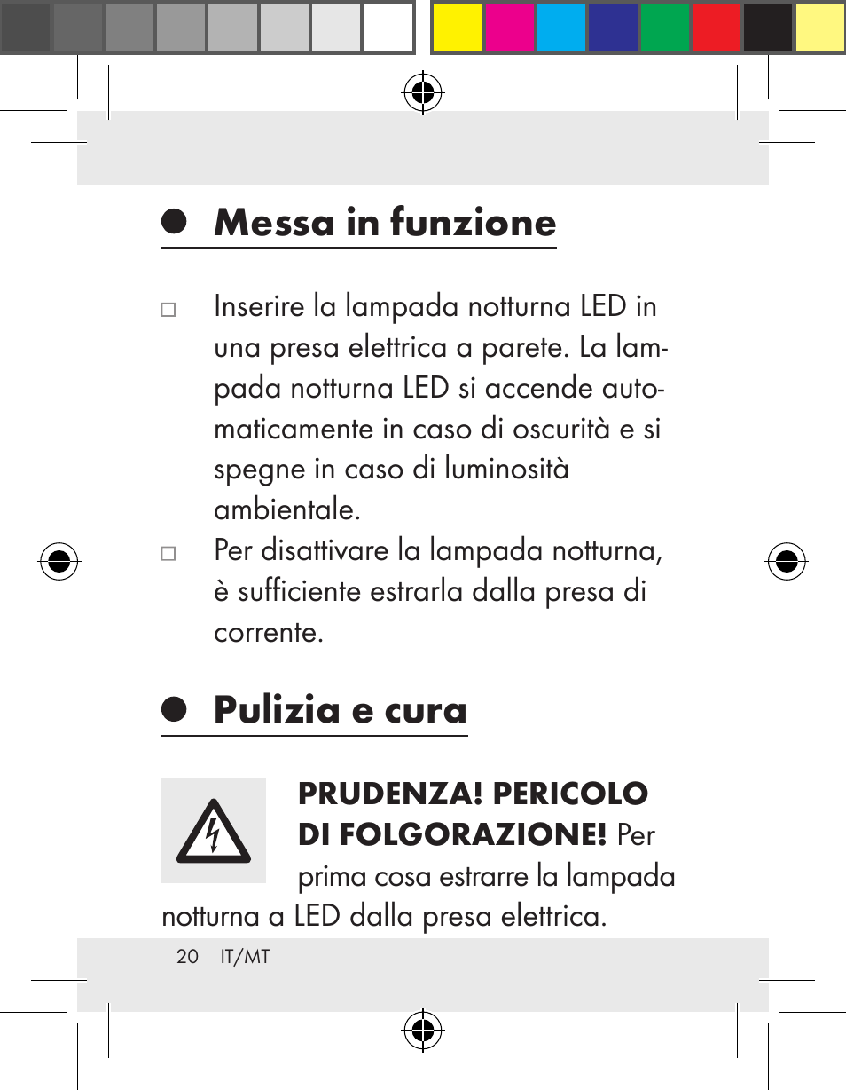 Messa in funzione, Pulizia e cura | Livarno Z31172..-BS User Manual | Page 20 / 51