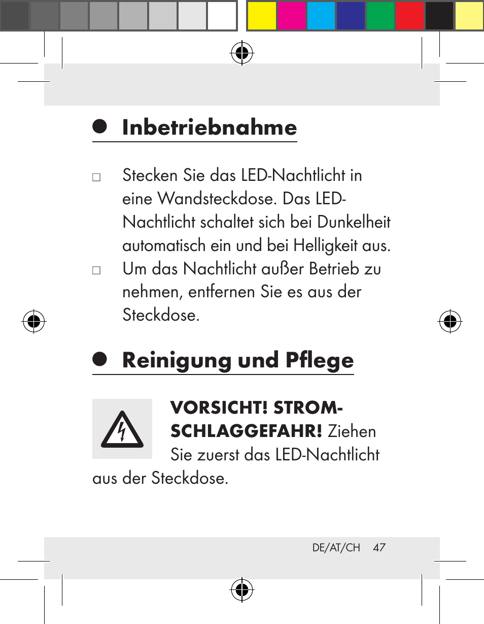 Inbetriebnahme, Reinigung und pflege | Livarno Z31172..-BS User Manual | Page 47 / 51