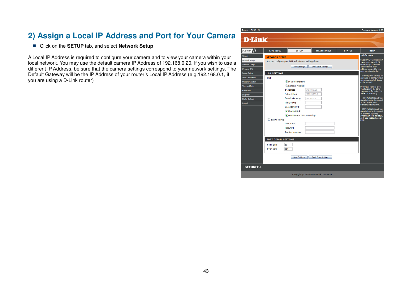 D-Link DCS-2102 User Manual | Page 46 / 61