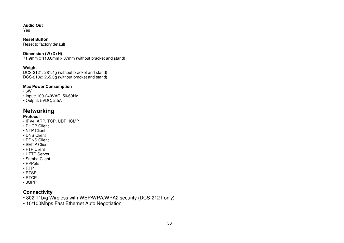 D-Link DCS-2102 User Manual | Page 59 / 61