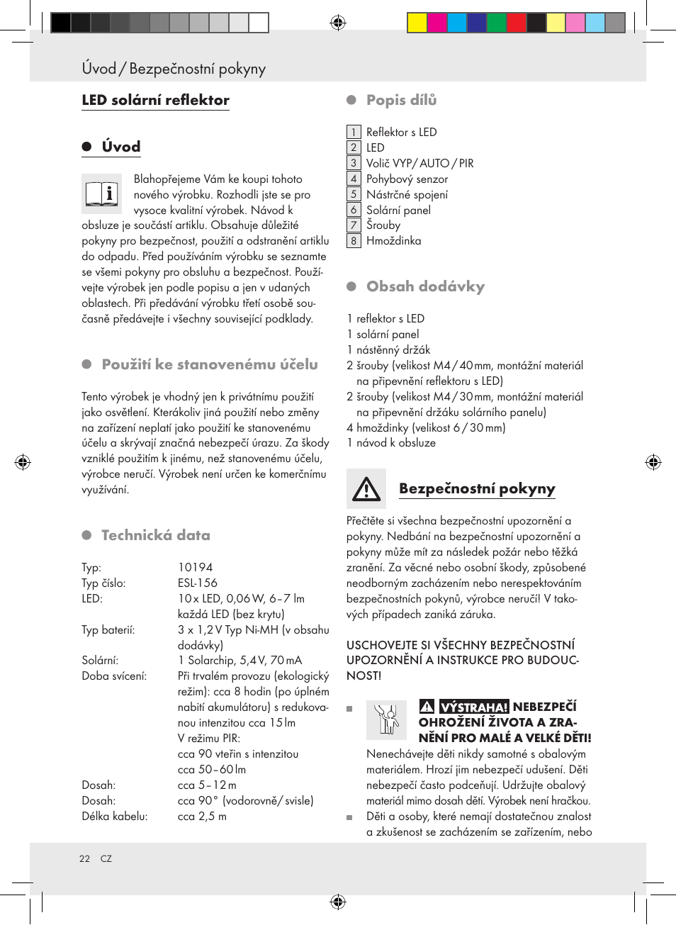 Livarno 10194 User Manual | Page 22 / 34