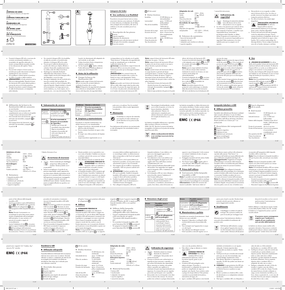 Livarno Z29618-BS User Manual | 2 pages