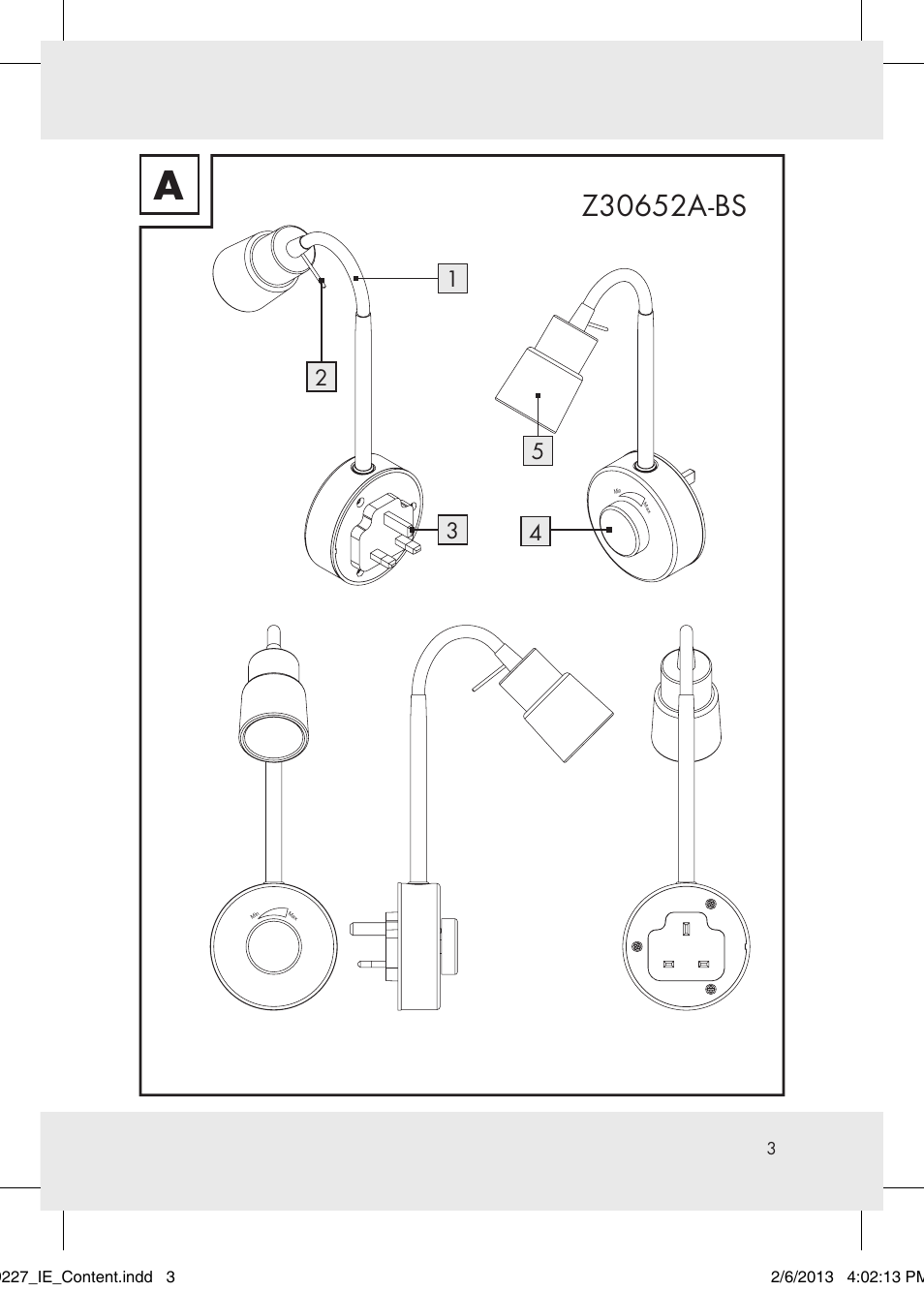 Livarno Z30652..-BS User Manual | Page 3 / 12