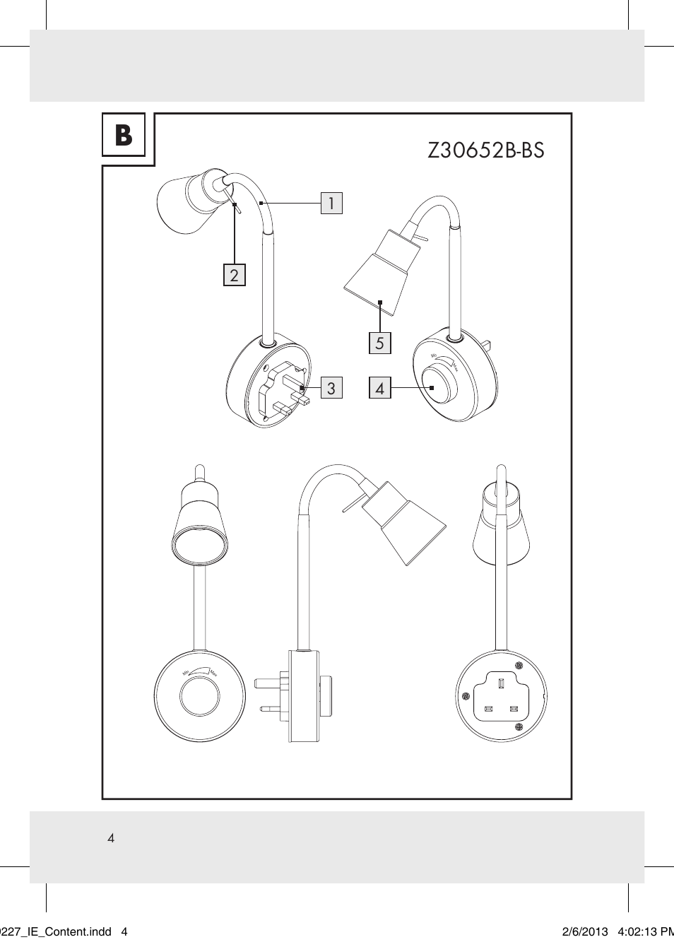 Livarno Z30652..-BS User Manual | Page 4 / 12