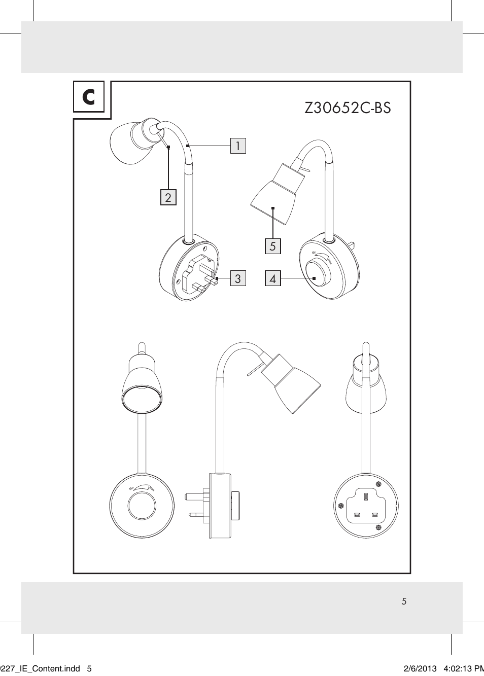 Livarno Z30652..-BS User Manual | Page 5 / 12