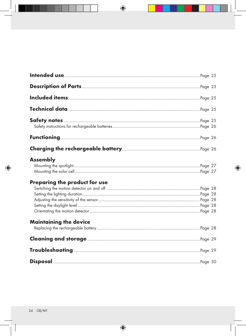 Livarno Z31171 User Manual | Page 24 / 40