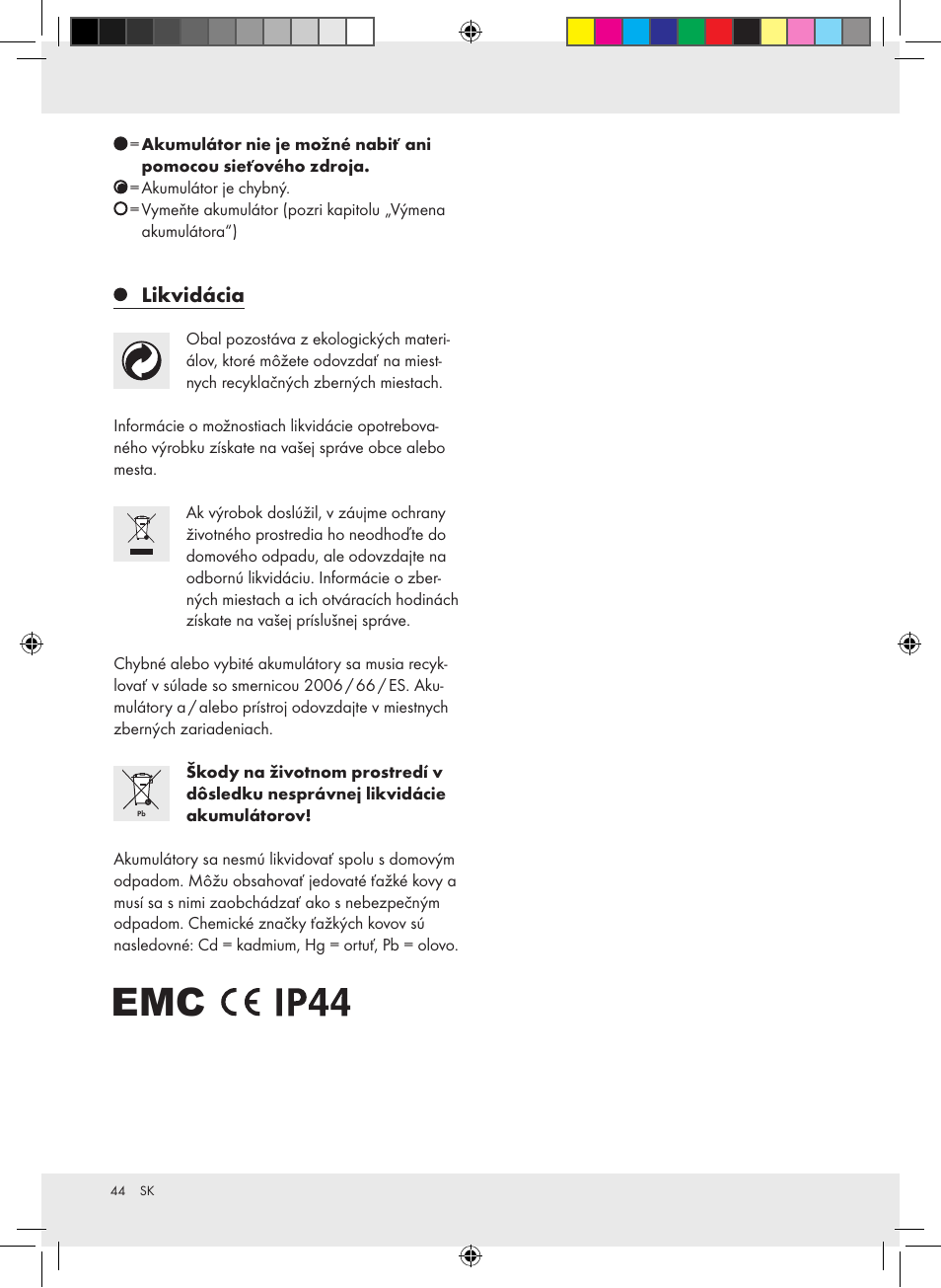 Livarno Z31171 User Manual | Page 44 / 54