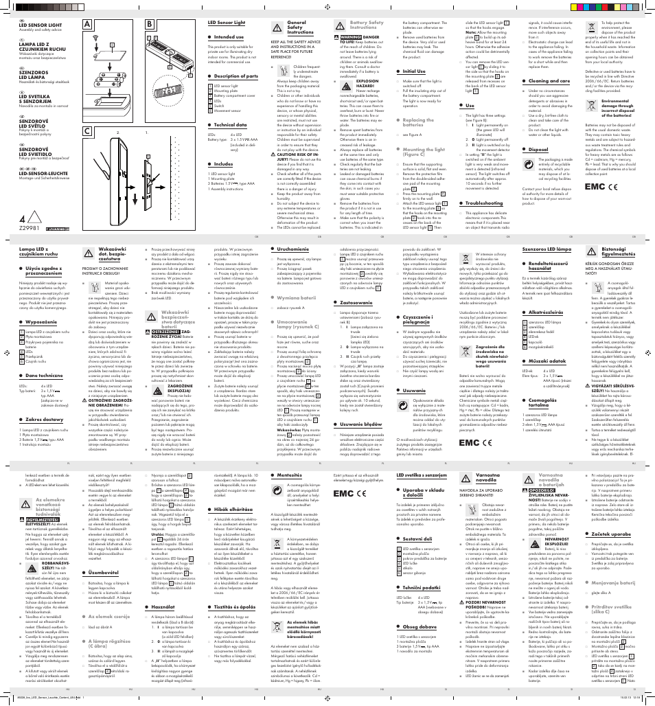 Livarno Z29981 User Manual | 2 pages