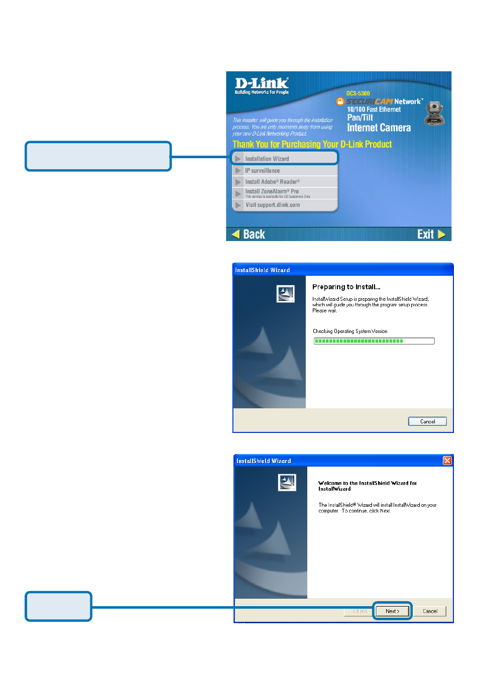 Installation wizard (continued) | D-Link SECURICAM NETWORK DCS-5300 User Manual | Page 11 / 143