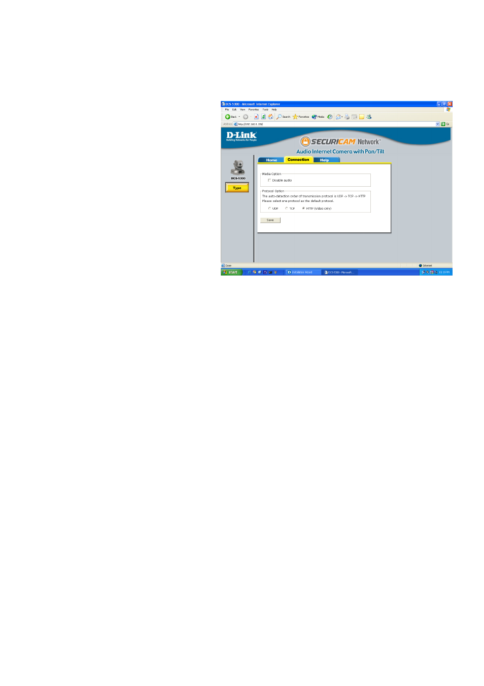 Home > connections screen | D-Link SECURICAM NETWORK DCS-5300 User Manual | Page 37 / 143