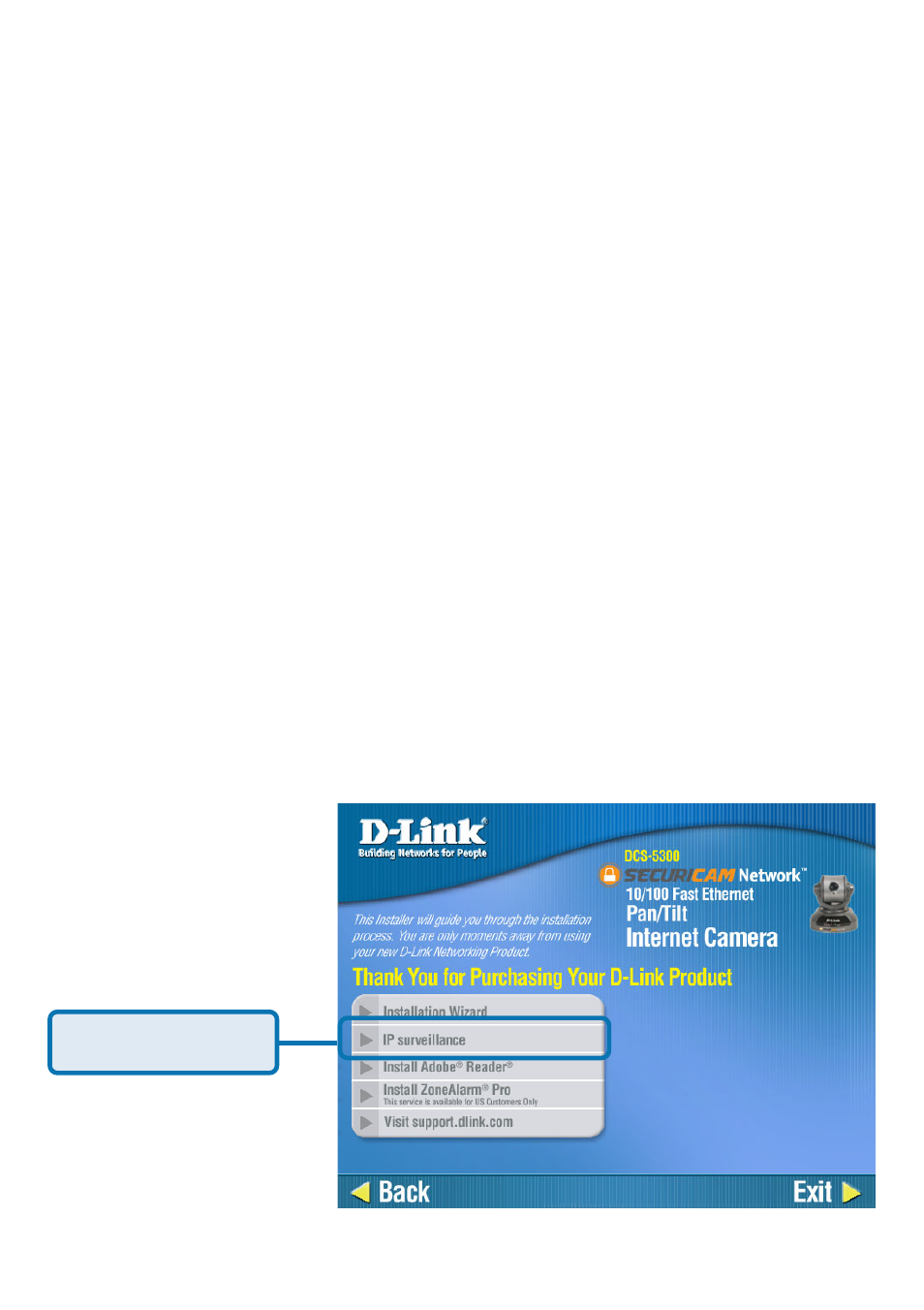 Using ip surveillance software, Installing the ip surveillance software | D-Link SECURICAM NETWORK DCS-5300 User Manual | Page 66 / 143