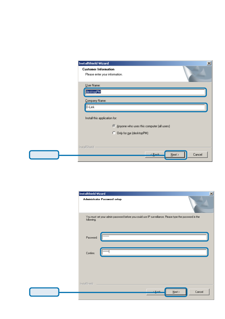 Using ip surveillance software (continued) | D-Link SECURICAM NETWORK DCS-5300 User Manual | Page 68 / 143